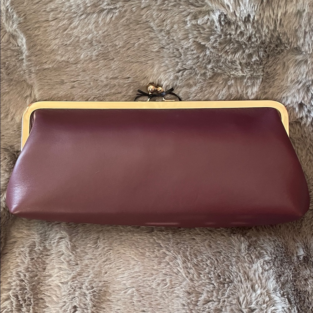 AOTA ‘NWOT’ Burgundy Clutch